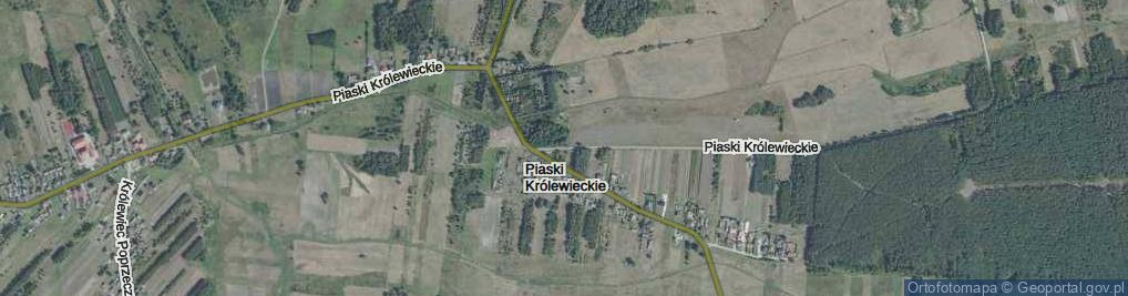 Zdjęcie satelitarne Piaski Królewieckie ul.